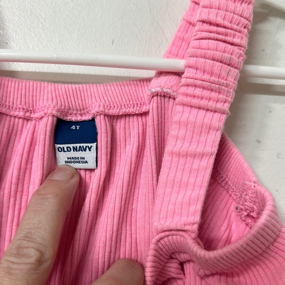 Old Navy Pink Sleeveless Romper with Elastic Waist - Picture 2 of 2